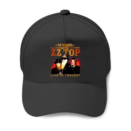 Discover ZZ Top 50 Years Live In Concert The Memories Baseball Caps, ZZ Top Baseball Caps