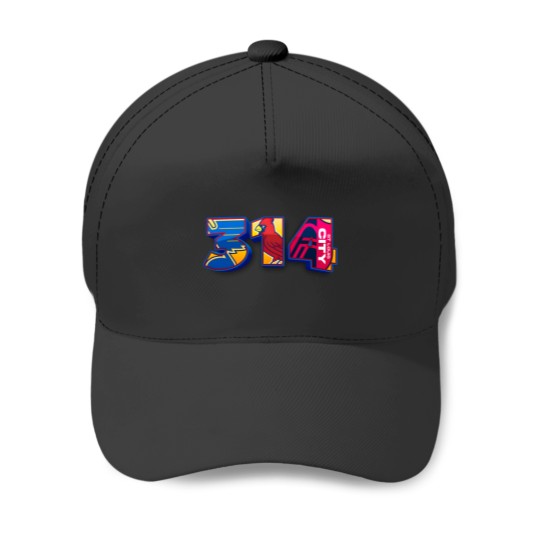Discover Area Code St. Louis STL 314 Baseball Caps