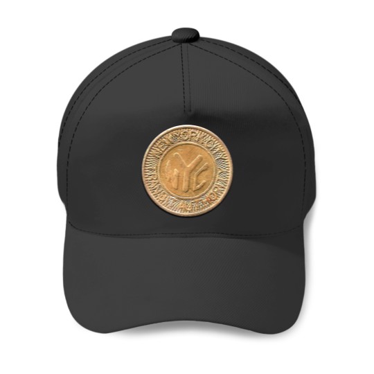 Discover NYC Subway Token Baseball Caps