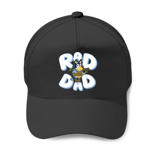 Discover Father day BlueyDad Rad Dad Baseball Caps, BlueyDad and Bandit Baseball Caps
