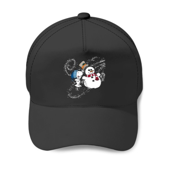 Discover vintage snoopy with snowmanwinter wonderland crewneck Baseball Caps