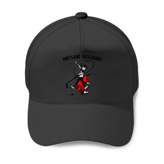 Discover Portland Buckaroos - Defunct Hockey Team - Vintage/Distressed Style - Ice Hockey - Baseball Caps