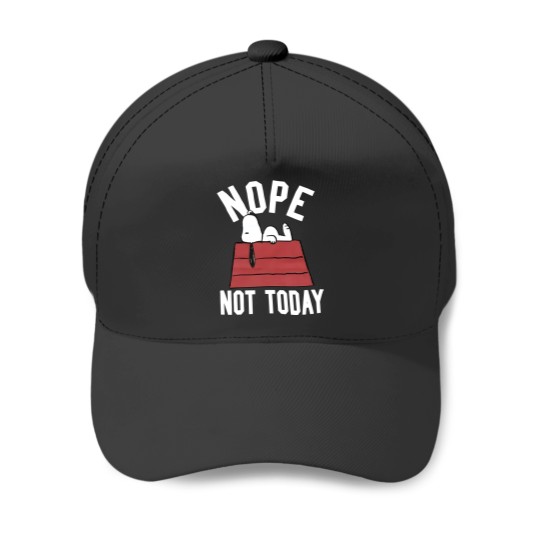 Discover Snoopy Nope Not Today Baseball Caps