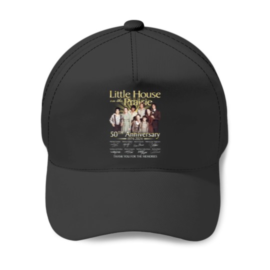 Discover Little House on The Prairie 50th Anniversary 1974-2024 Black Baseball Caps