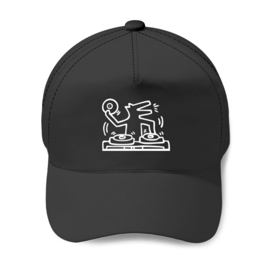 Discover Keith lovers haring outline dj dog - Keith Lovers Haring Outline Dj Dog - Baseball Caps