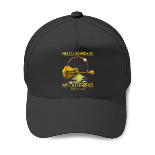 Discover Hello Darkness My Old Friend Eclipse Baseball Caps, Hello Darkness Baseball Caps