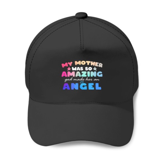 Discover Funny Mother's Day Baseball Cap - My Mother is an Angel