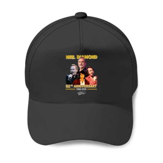 Discover Thank You Néil Diámond Néil Diámond Logo Zipped Baseball Caps