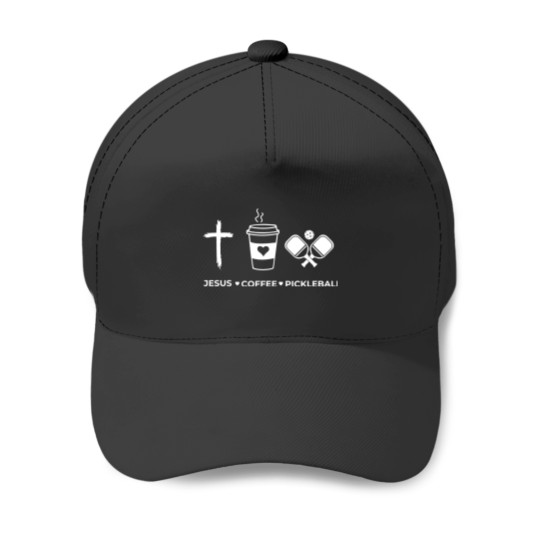 Discover Jesus Coffee Pickleball  Baseball Caps