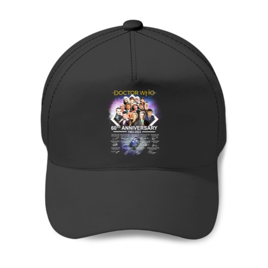 Discover Doctor Who 60th Anniversary 1963-2023 Thank You Baseball Caps