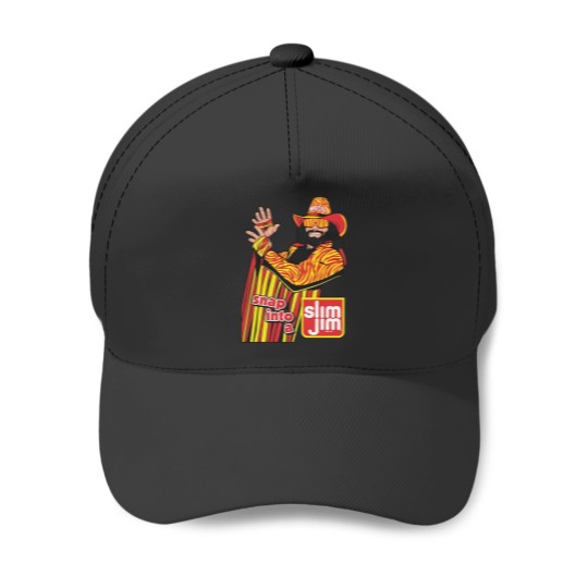 Discover Macho Man Snap in to a Slim Jim Baseball Caps