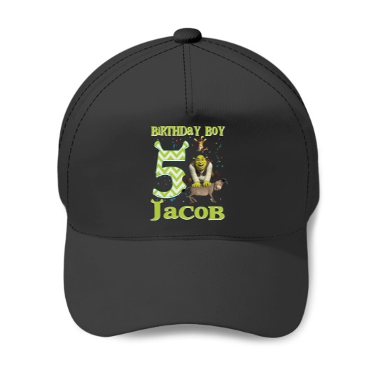 Discover Shrek Birthday Baseball Caps, Green Ogre Cartoon Custom Personalized Boy Girl Birthday Baseball Caps