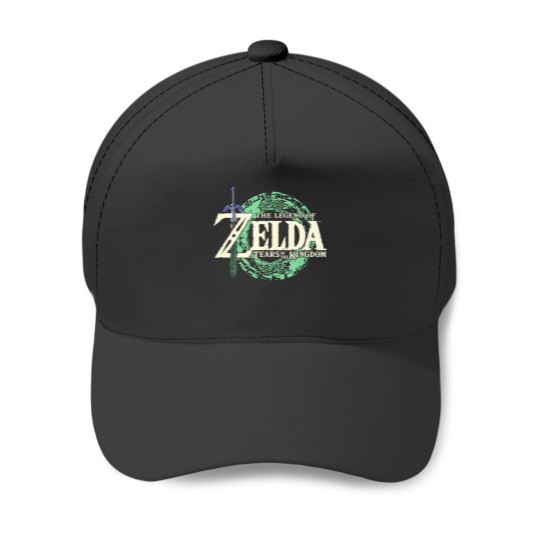 Discover The Legend Of Zelda Tears Of The Kingdom Logo Baseball Caps