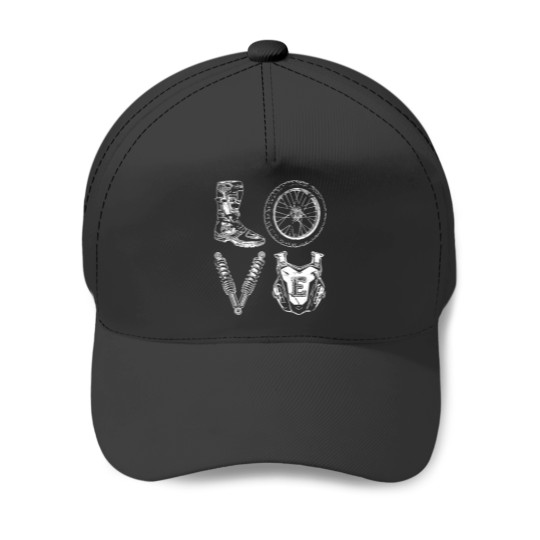 Discover Dirt Bike love Baseball Caps
