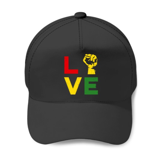 Discover Juneteenth Vintage Love Emancipation Day Melanin Black Pride Baseball Caps