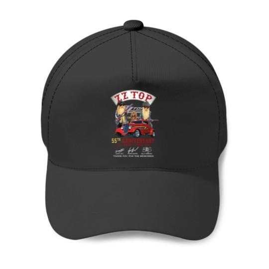 Discover ZZ Top 55th Anniversary Baseball Caps, ZZ Top Rock Band Baseball Caps