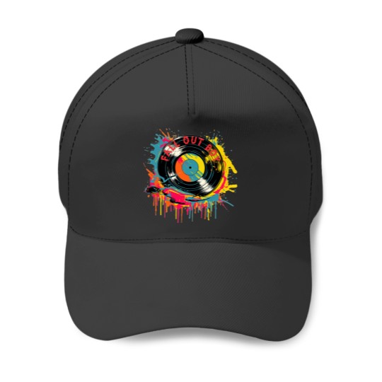 Discover Fall Out Splash Colorful Baseball Caps