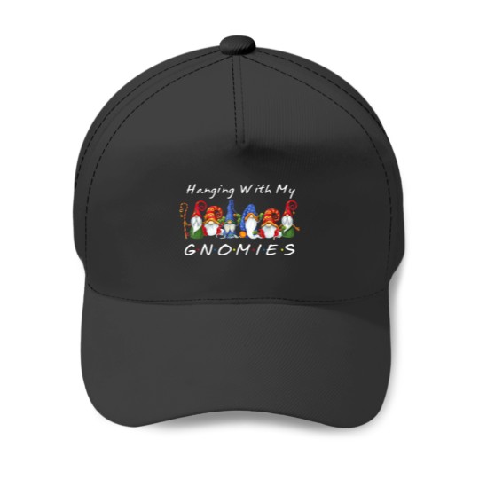 Discover Hanging With My Gnomies Funny Gnome Friend Baseball Caps