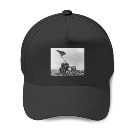 Discover Raising the Flag on Iwo Jima By Joe Rosenthal Baseball Caps
