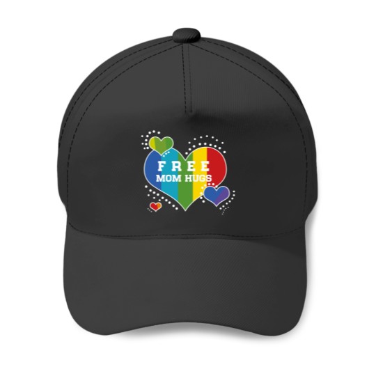Discover Free Mum Hugs Rainbow Heart Classic Baseball Caps