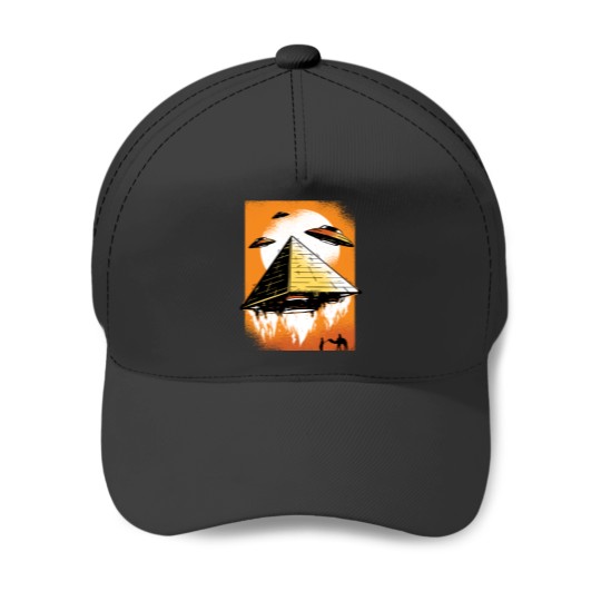 Discover Pyramid Ufo Design - Pyramid Ufo - Baseball Caps