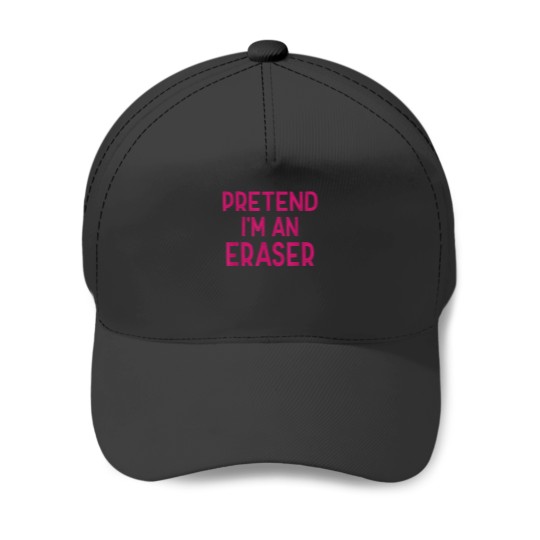 Discover Pretend Im A Eraser Last Minute Funny Halloween Costume Baseball Caps