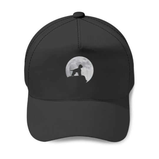 Discover Moon And Dog Silhouette Lagotto Romagnolo Baseball Caps