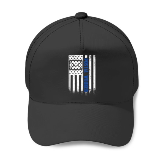 Discover US Flag Postal Worker American Flag Patriotic Postal Worker Baseball Caps