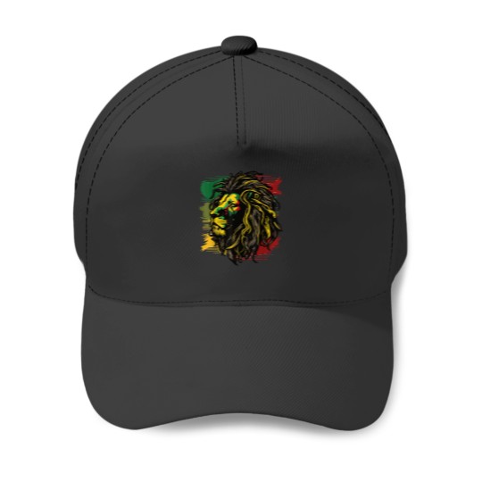 Discover Jamaican Lion Jamaican Rasta Flag Lion Of Judah Reggae Music 4899 Baseball Caps