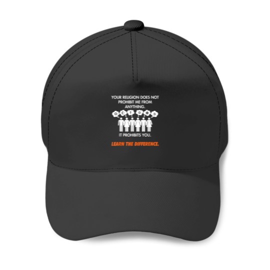 Discover Your Religion Does Not Prohibit It Prohibits You Funny Baseball Caps