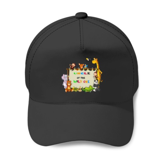 Discover Uncle Of The Wild One Zoo Safari Baseball Caps