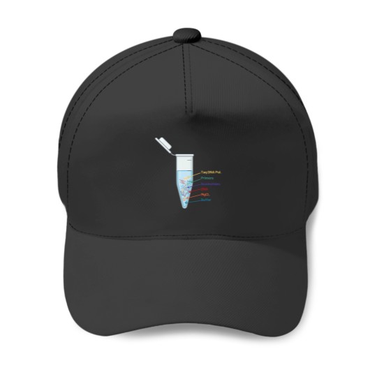 Discover The Perfect PCR Polymerase Chain Reaction Process Steps Chemicals Biology Science Pipette Tubes Baseball Caps