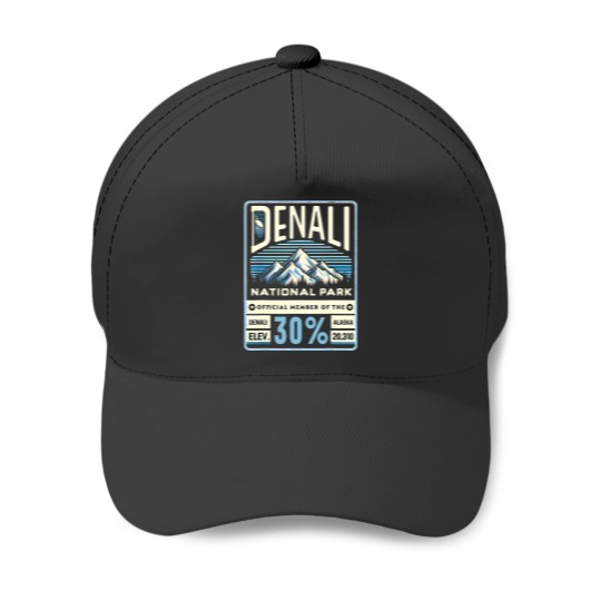 Discover denali 30 club alaska national park souvenir Baseball Caps