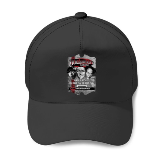 Discover Three Stooges Nyuckleheads Mechanic Garage Baseball Caps