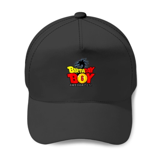 Discover Kids 6 Year Old 6th Dragon Anime Style Birthday Gift For Boys Baseball Caps