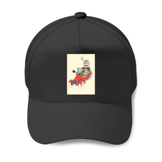 Discover Babar in a car Baseball Caps