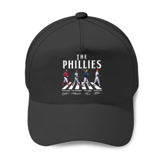 Discover Phillies Walking Abbey Road Signatures Baseball 2023 Signatures Baseball Caps