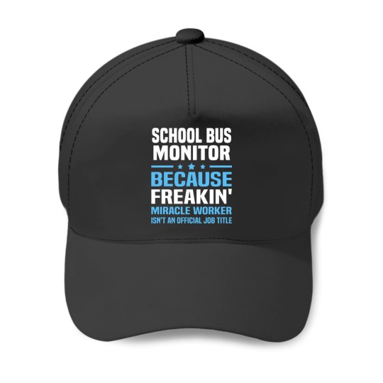 Discover School Bus Monitor Baseball Caps