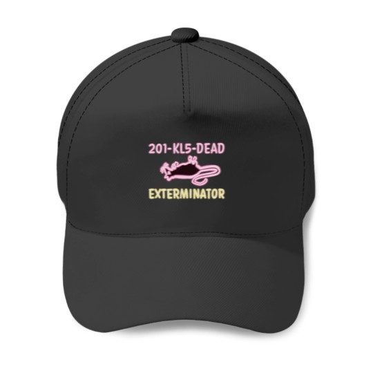 Discover 201-KL5-DEAD EXTERMINATOR (pink  yellow) Baseball Caps