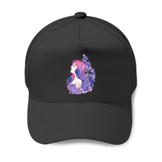 Discover Lavender tea illustration Active Baseball Caps