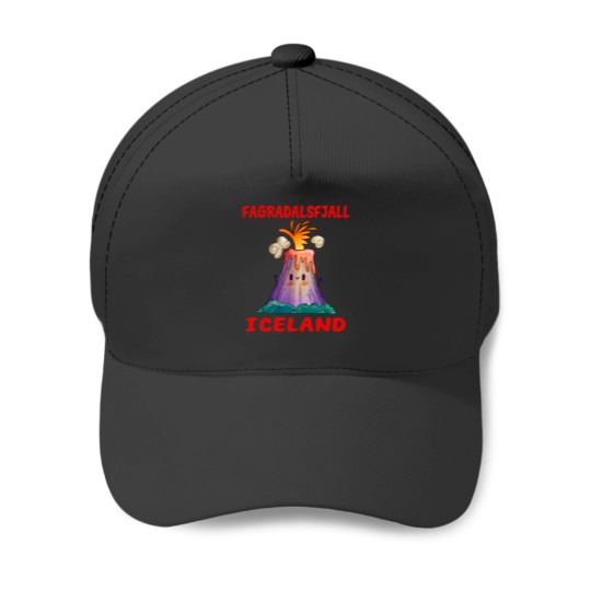 Discover Fagradalsfjall Iceland Volcano Eruption 2022 (1) Baseball Caps
