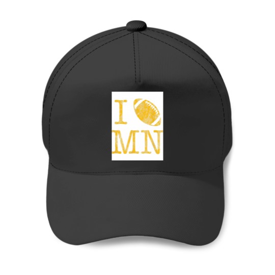 Discover Vintage-Sunday Funday T I Love Minnesota Football Baseball Caps