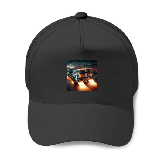 Discover delorean (15) Baseball Caps