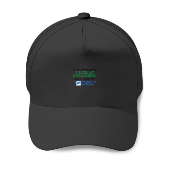 Discover Word Baseball Caps
