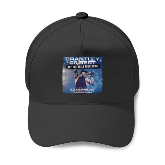Discover Brantley Gilbert Off The Rails Tour 2024 Baseball Caps -