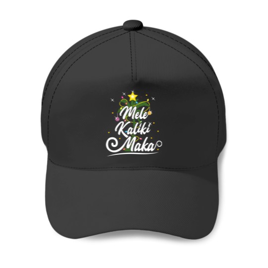 Discover Hawaiian Christmas Tree Mele Kalikimaka Christmas Palm Tree Lights Hawaii Beach Party Baseball Caps