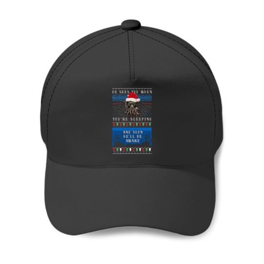 Discover Cthulhus Uglys Christmass Sweater Baseball Caps