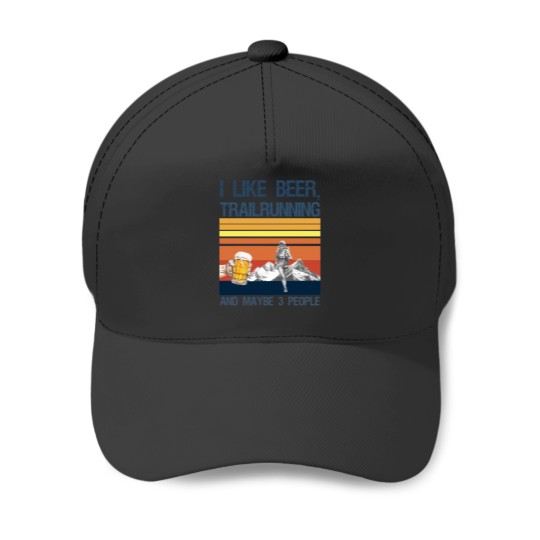 Discover Female like beer, trailrunning and maybe three people Active Baseball Caps