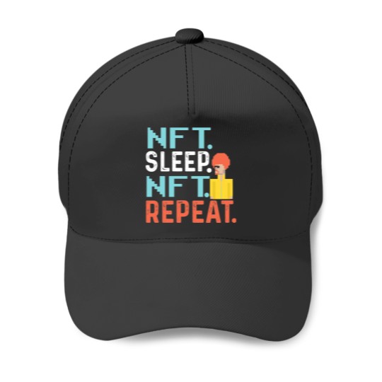 Discover Vintage NFT Token Baseball Caps - Fun Sleep NFT Theme