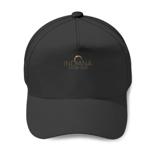 Discover Solar Eclipse 2024 Shirt State Indiana Total Sola Baseball Caps